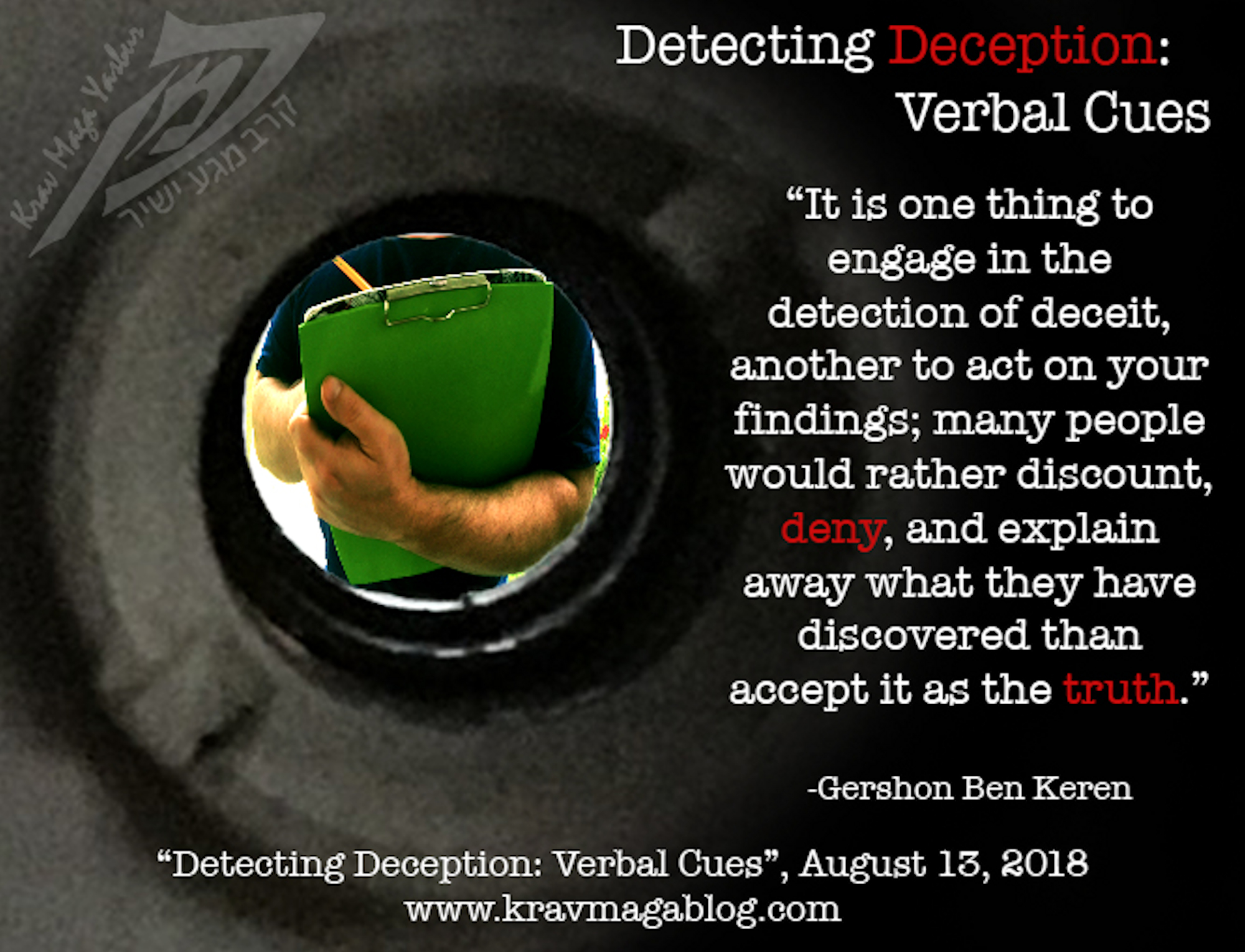 Blog About Detecting Deception: Verbal Cues