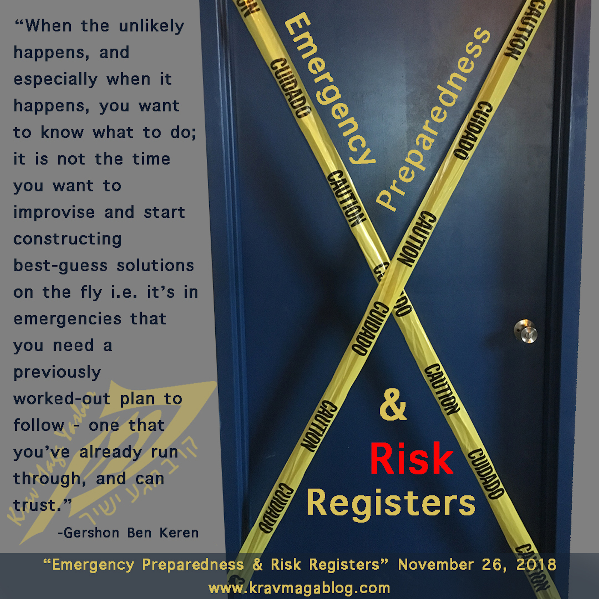 Blog About Emergency Preparedness & Risk Registers