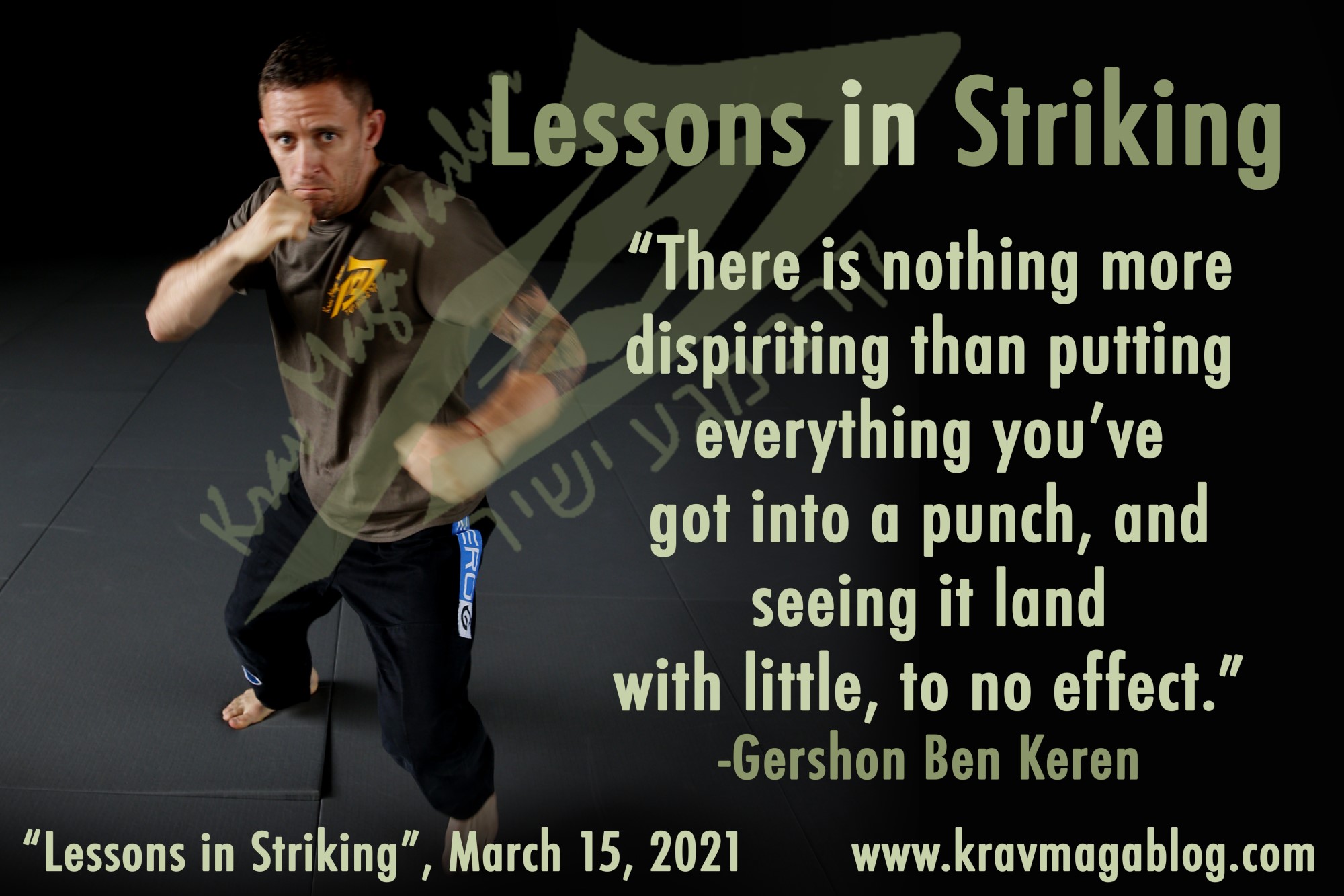Blog About Lessons In Striking