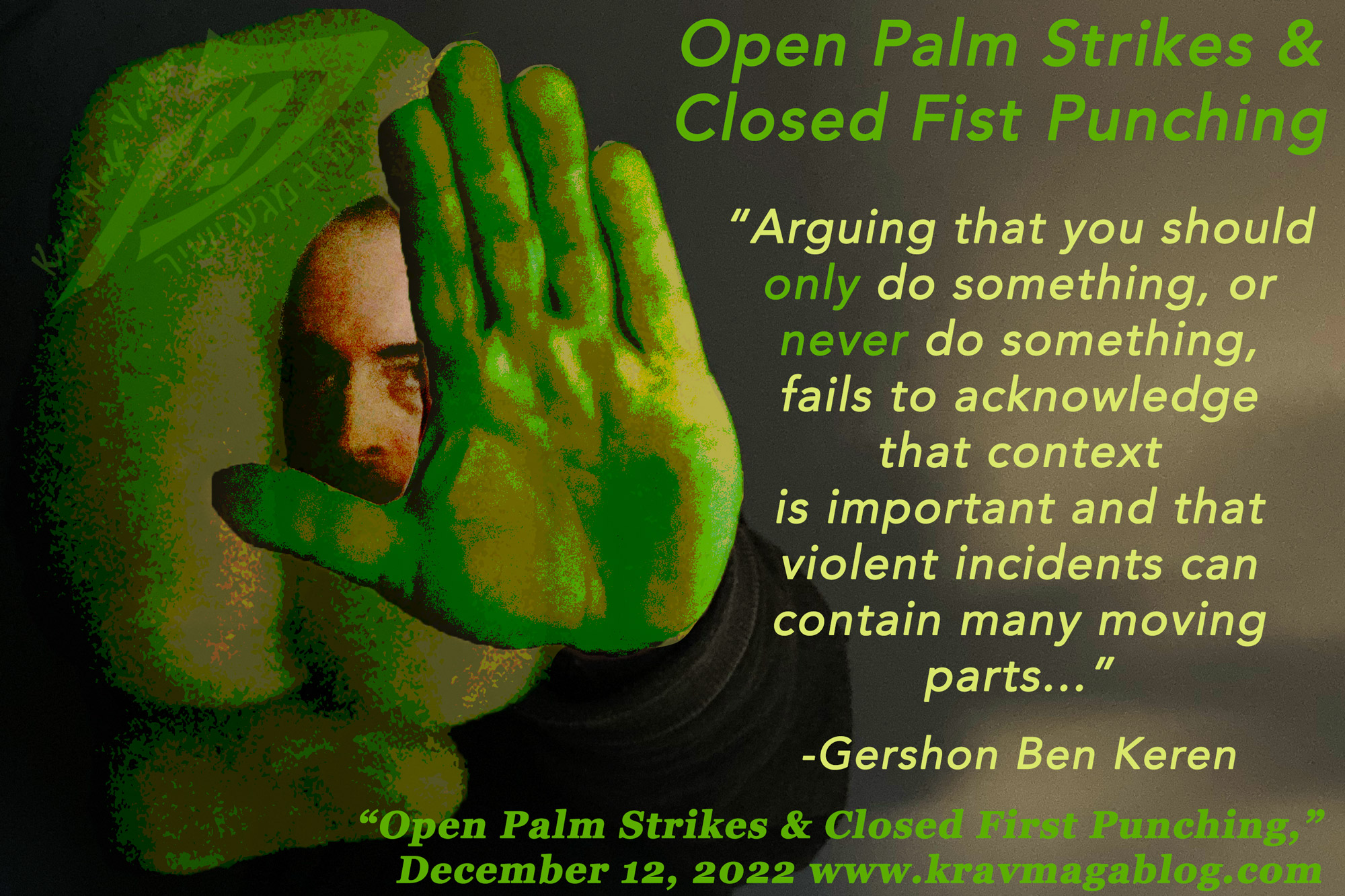 Blog About Open Palm Strikes & Closed Fist Punching