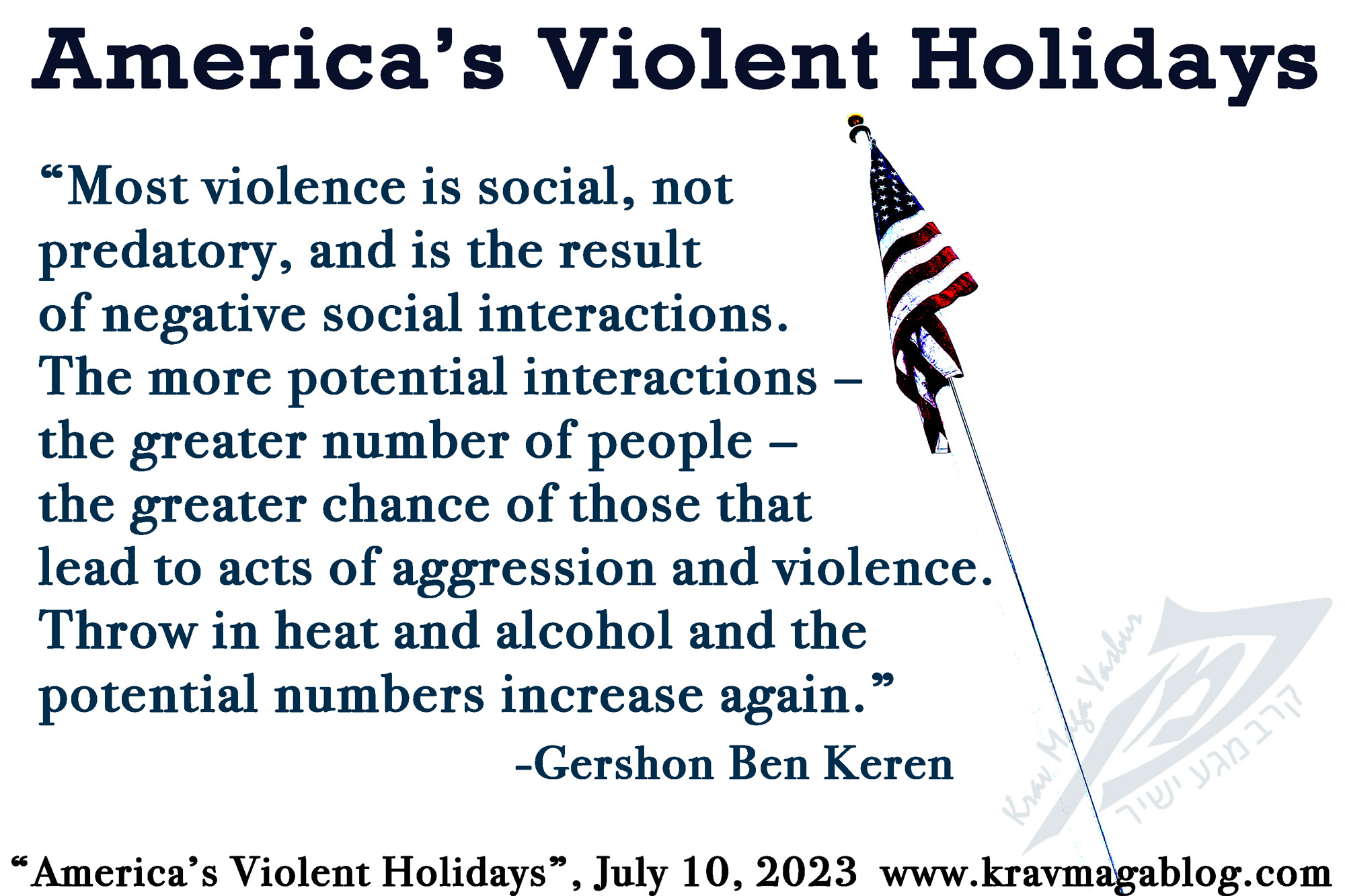 Blog About America's Violent Holidays