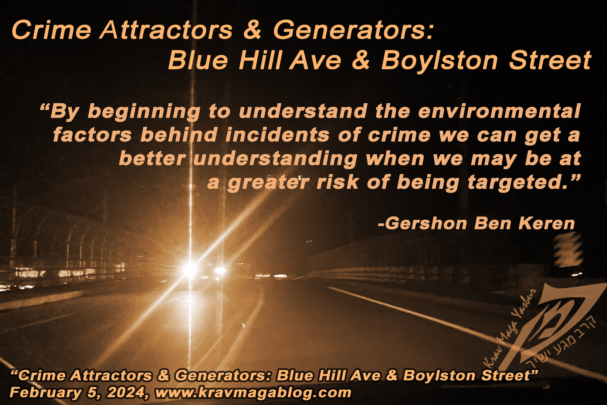 Blog About Crime Attractors & Generators: Blue Hill Ave & Boylston Street